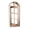 Janela de Madeira Vitro Capelinha Pivotante em Arco Padrão Cedro Batentes de 14 Cm-0.45(l)x1.00(a) - 3