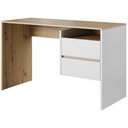 Ver imagem 2 de ESCRIVANINHA RETA COM GAVETEIRO DE DUAS GAVETAS ACOPLADAS