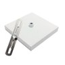 Kit 10 Canopla Lustre Pendente Quadrado 12x12x2cm Branco - 2