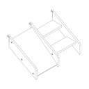 Ver imagem 5 de Beliche Solteiro Infantil Eco e Mini Escada/escorregador Madeira Maciça Branco Mobilistore
