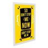 Quadro Decorativo Don't Stop me Now Queen - Branco - A4 - 24x33cm - 2