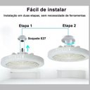 Ver imagem 7 de Frescor e Luz: Ventilador de Teto 30w com Luz Integrada E27