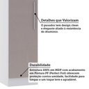 Ver imagem 4 de Guarda Roupa Modulado 38cm 1 Porta Alpes Luciane Móveis