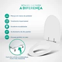Ver imagem 3 de Assento Sanitário Poliester Studio Bone (Bege Claro) para vaso Incepa
