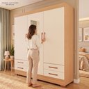 Ver imagem 7 de Guarda-Roupas Báltica 100% MDF 3 Portas 4 Gavetas c/ Kit de Espelhos e Pés
