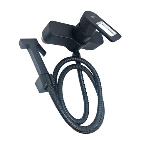 Misturador Monocomando Ducha Higienica Externo Preto Quadra Velvet Black 32637ks0 Alemã