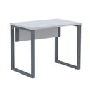 Ver imagem 1 de Mesa Escritório P25 Tub Pandin 90 Cm (larg) Tampo Mdp Cinza Pé Aço Tubular Grafito