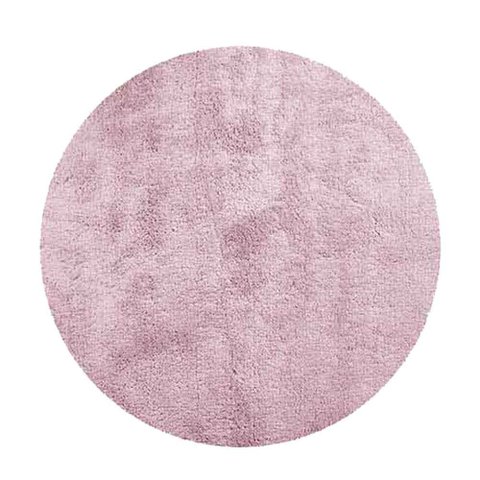Tapete Redondo 0,80cm Quarto Sala Escritório Pelo Macio.:rosa