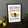 Quadro Decorativo Salta Cerveja Estupidamente Gelada - Preto - A3 - 33x45cm - 3