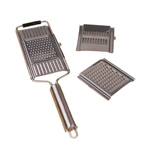 Ralador em Aço Inox com Cabo e 3 Lâminas- Uny Home