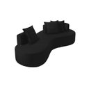 Ver imagem 3 de Sofá Orgânico Denver 2m 2 Lugares Veludo Preto - Fortbello Estofados