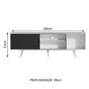 Ver imagem 4 de Rack Madesa Dubai para Tv até 65 Polegadas com Pés - Branco/preto/branco