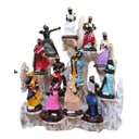 Ver imagem 1 de Altar Congá com 12 Orixás de 10 Cm Umbanda Branco Dourado