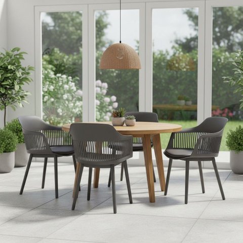 Kit 4 Cadeiras Estofada Jantar Marcela Rivatti