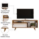 Ver imagem 3 de Rack Bancada Para Tv Até 60 Polegadas Nt 1285 Freijó / Off White Notável Freijo Off White