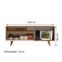 Ver imagem 4 de Rack Bancada Para Tv Até 60 Polegadas Nt 1285 Freijó / Off White Notável Freijo Off White