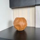 Ver imagem 2 de Vaso Centro de Mesa Cerâmica Orgânico Caramelo Arranjo Flor