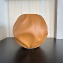 Ver imagem 4 de Vaso Centro de Mesa Cerâmica Orgânico Caramelo Arranjo Flor