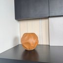 Ver imagem 3 de Vaso Centro de Mesa Cerâmica Orgânico Caramelo Arranjo Flor