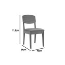Ver imagem 2 de Conjunto: Mesa Sala Jantar Maldivas C/ Tampo Madeirado C/ Vidro Canto Curvo 180x90cm e 6 Cadeiras