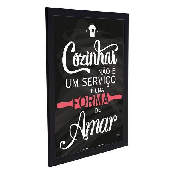 Quadro Decorativo Poster Cozinha Significado Fome Dicionário