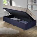 Ver imagem 3 de Base Box Baú 96x203 Suede com Colchão Airtech Ortobom Molas Ensacadas