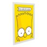 Quadro Decorativo Eu Não Fiz Isso! Bart Simpson - Branco - A3 - 33x45cm - 2