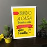 Quadro Decorativo Brindo à Casa Rappa - Branco - A3 - 33x45cm - 3