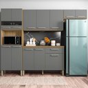 Ver imagem 7 de Cozinha com Balcao Versalhes 251 Cm Freijo Gris Ktp