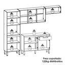Ver imagem 4 de Cozinha com Balcao Versalhes 251 Cm Freijo Gris Ktp