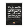 Quadro Decorativo Frase Steve Jobs - Branco - A4 - 24x33cm - 1
