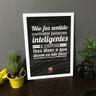 Quadro Decorativo Frase Steve Jobs - Branco - A4 - 24x33cm - 3