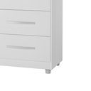 Ver imagem 2 de Guarda-roupa Solteiro com Espelho Penteadeira 2 Portas Onix Luxo -móveis Primus - Branco