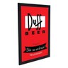 Quadro Decorativo Cerveja Duff - Simpsons - Preto - A4 - 24x33cm - 2