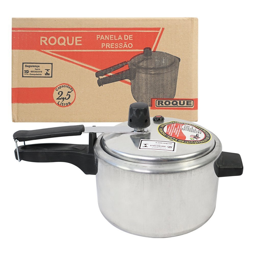 Panela de Pressão Roque 2,5 Litros Inox