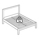 Ver imagem 5 de Cama Queen Madeira Macica Taeda 169 Cm 2809 Branco Festra