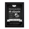 Quadro Decorativo Hino do Santos - Preto - A4 - 24x33cm - 1
