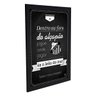 Quadro Decorativo Hino do Santos - Preto - A4 - 24x33cm - 2