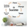 Adesivo de Parede Decorativo Frase Fórmula do Sucesso - 1