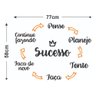 Adesivo de Parede Decorativo Frase Fórmula do Sucesso - 2