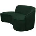 Ver imagem 6 de Sofá Curvo 2 Lugares 150cm Eron Braço Esquerdo Veludo Verde - Nexta Casa