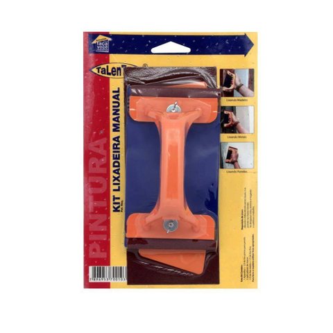 Conjunto Completo de Lixadeira Manual Kc0010 Laranja e Azul Talentos