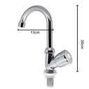 Ver imagem 3 de Torneira Mesa Cozinha Bancada Lavanderia ABS 1/4 Cromado