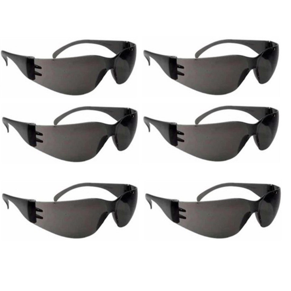 Óculos de Segurança EPI Minotauro Fumê Plastcor KIT 6 UNIDADES - 1