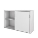 Ver imagem 6 de Armário Escritório 120cm 2 Portas de Correr e Prateleiras F5 Cor:cinza