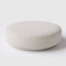 Puff Decorativo Flat 100cm de Diâmetro em Linho Bege Claro - Home Mobily - 1