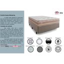 Ver imagem 2 de Cama Box Base Solteiro: Colchão Molas Ensacadas Herval Maxspring Angres + Base Crc Suede Clean (