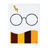 Quadro Decorativo Harry Potter Minimalista - Branco - A5 - 18x24cm - 1