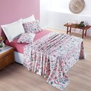 Ver imagem 3 de Jogo Cama Lençol Casa Scarpa Celi Casal Padrão Estampado Micropercal 200 Fios 4 Peças Bothanica
