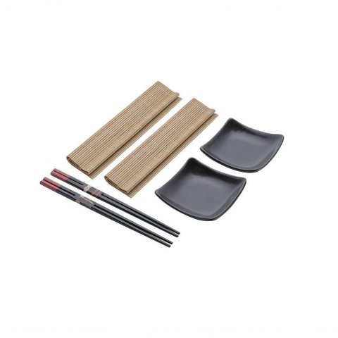 Conjunto para Sushi de Bambu e Cerâmica 7254 - Lyor